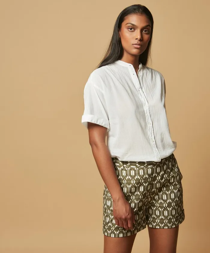 Women Hartford Shirts and Tops White Openwork Calix Shirt
