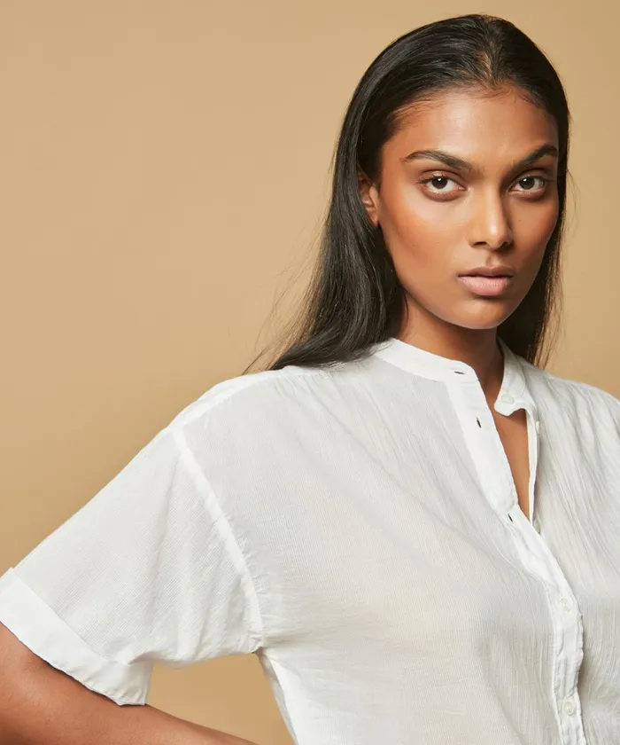 Women Hartford Shirts and Tops White Openwork Calix Shirt