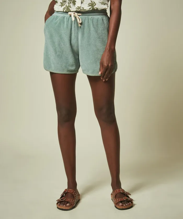 Women Hartford Skirts and Shorts Eucalyptus Towelling Fleece Titus Shorts
