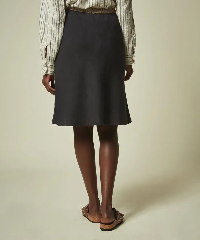Women Hartford Skirts and Shorts Graphite Linen Judith Skirt