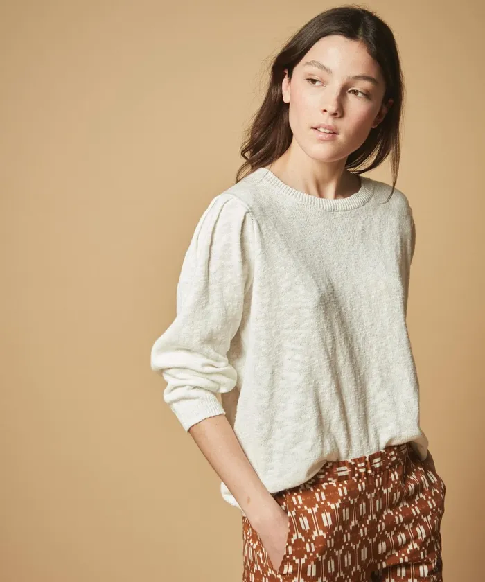 Women Hartford Sweaters Malcie OffWhite Cotton Sweater