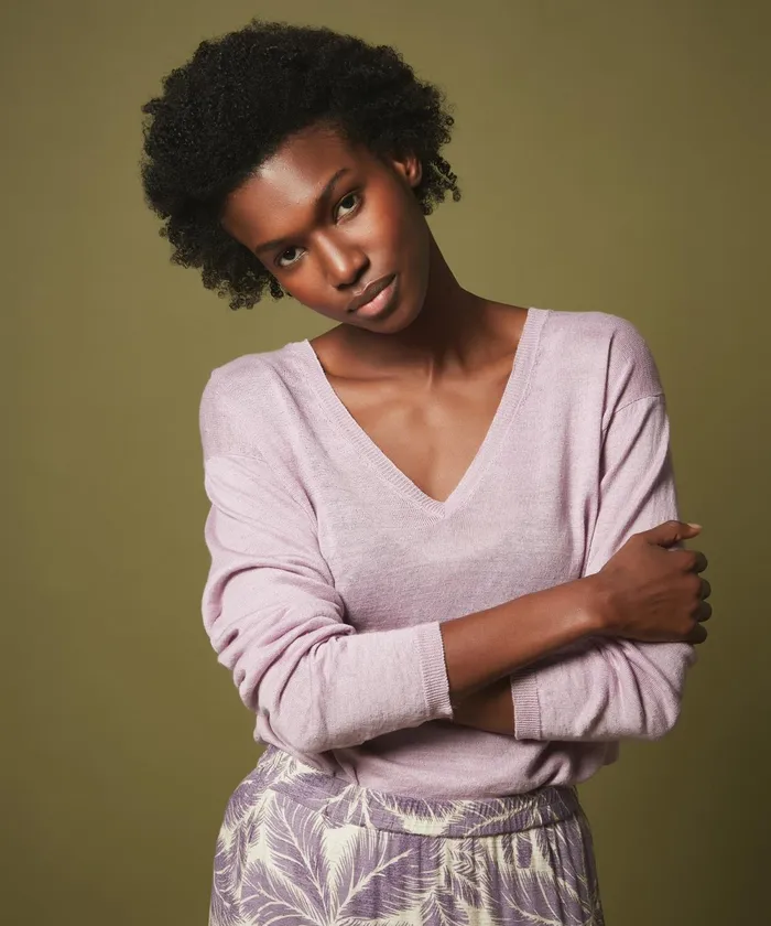 Women Hartford Sweaters Mofida Orchid Linen Sweater