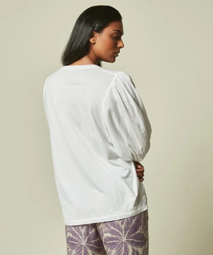 Women Hartford TShirts Double Fabric White Turette TShirt