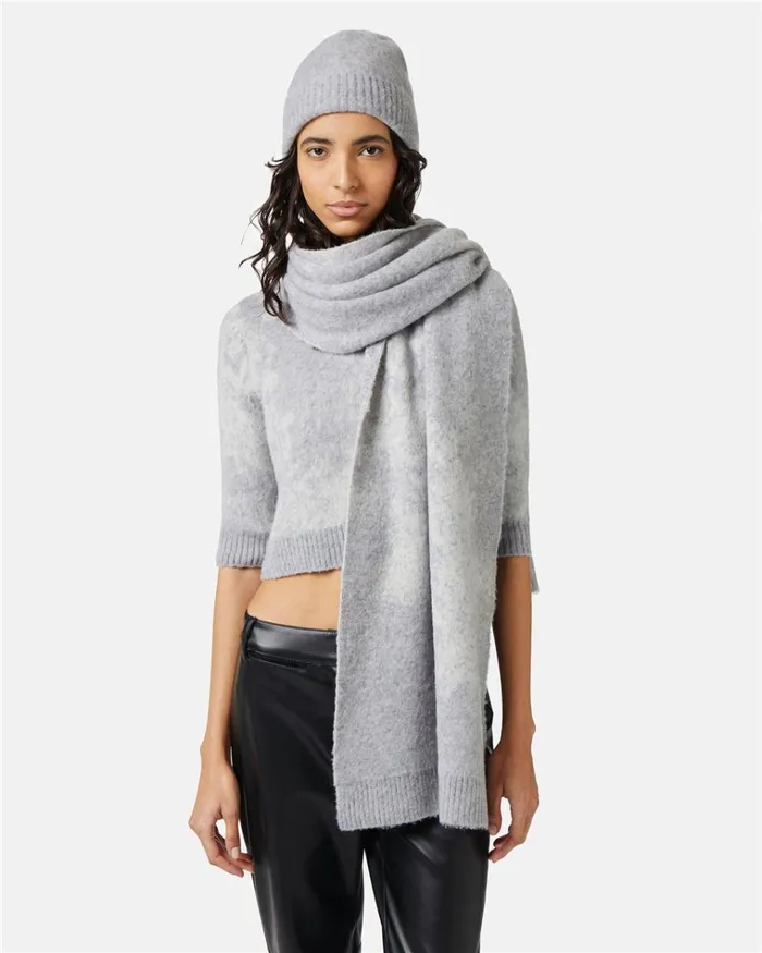 Women Hats And Scarves Iceberg Knitted Scarf With Jacquard Workmanship Women Hats And Scarves Iceberg Knitted Scarf With Jacquard Workmanship