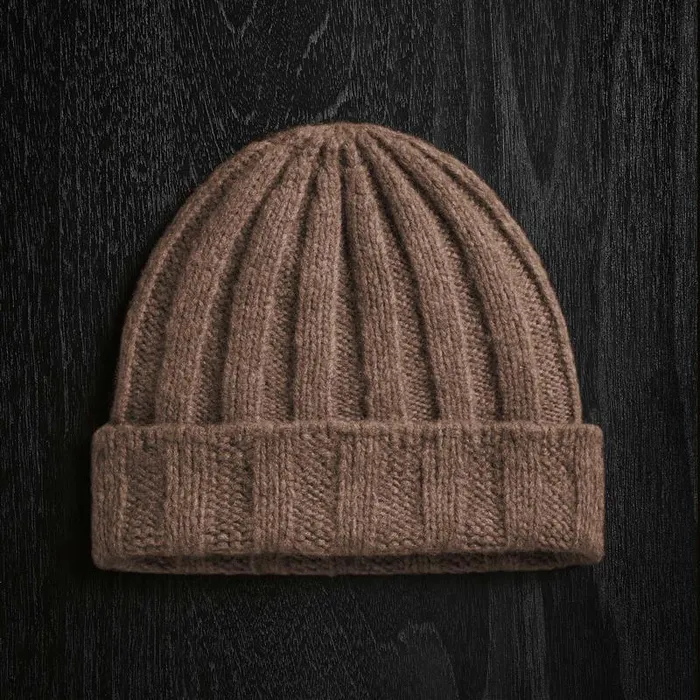 Women Hats James Perse Textured Cashmere Beanie Chestnut