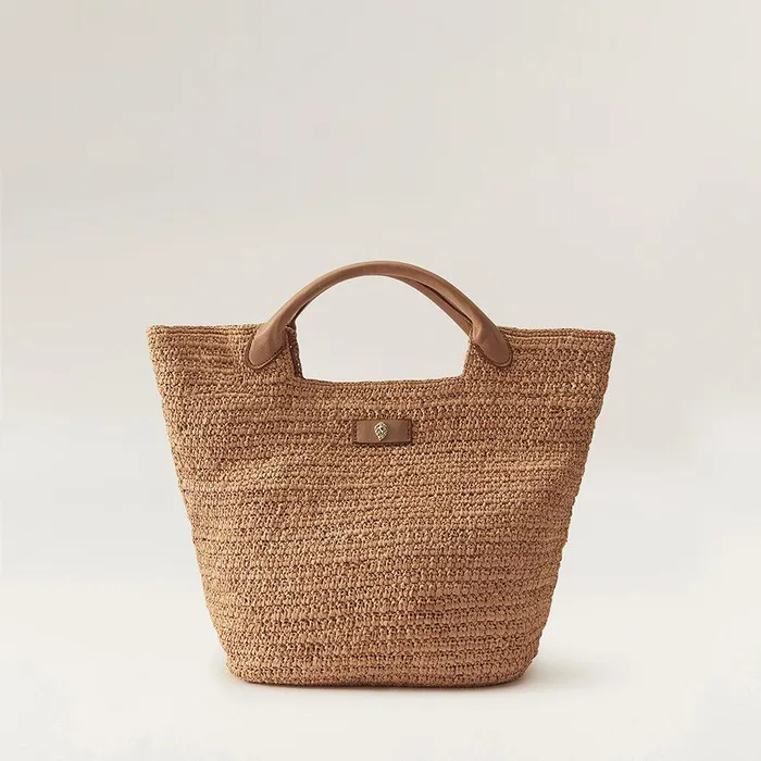 Women Helen Kaminski Basket Bags Cassia S Raffia Basket Bag In Nougat Nut