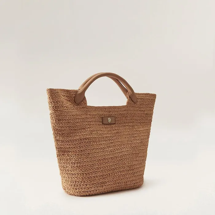 Women Helen Kaminski Basket Bags Cassia S Raffia Basket Bag In Nougat Nut