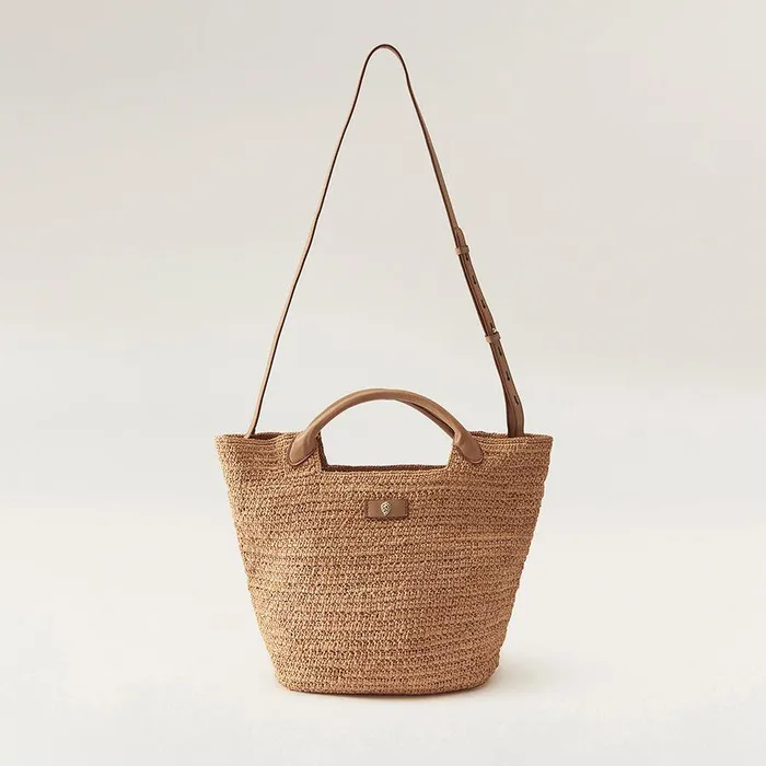 Women Helen Kaminski Basket Bags Cassia S Raffia Basket Bag In Nougat Nut