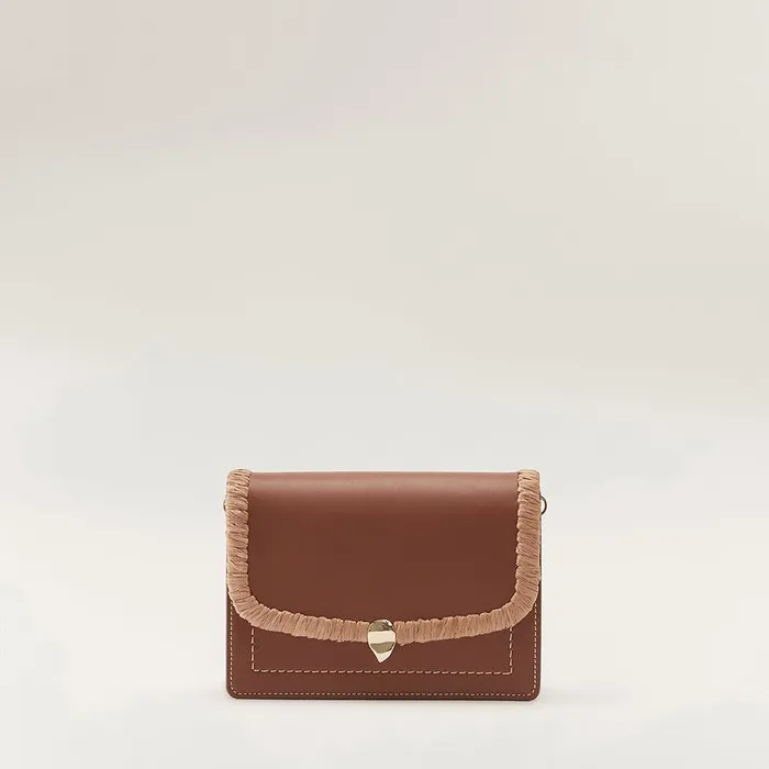 Women Helen Kaminski Cross Body Bags Dauphine Crossbody With Raffia