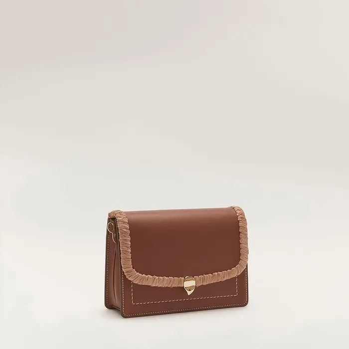 Women Helen Kaminski Cross Body Bags Dauphine Crossbody With Raffia