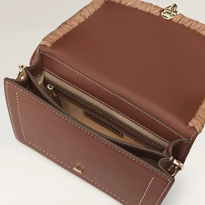 Women Helen Kaminski Cross Body Bags Dauphine Crossbody With Raffia