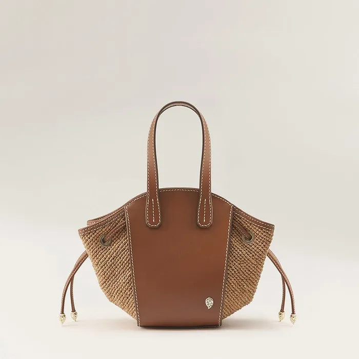 Women Helen Kaminski Mini Bags Piaf Tote With Raffia