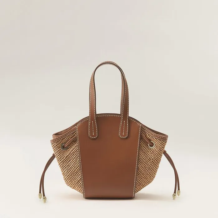 Women Helen Kaminski Mini Bags Piaf Tote With Raffia