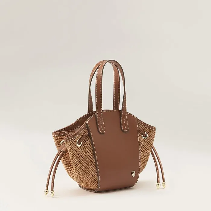Women Helen Kaminski Mini Bags Piaf Tote With Raffia