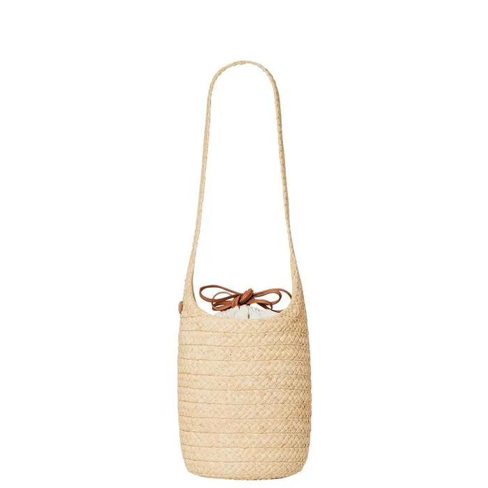Women Helen Kaminski Shoulder Bags Camarillo S Bridle Natural Tan Raffia Bag Helen Kaminski