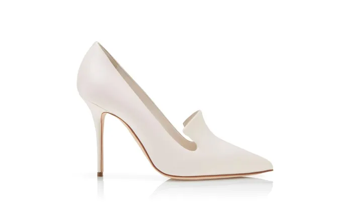 Women High Heels Manolo Blahnik QUELINA White Satin Pumps Women High Heels Manolo Blahnik QUELINA White Satin Pumps