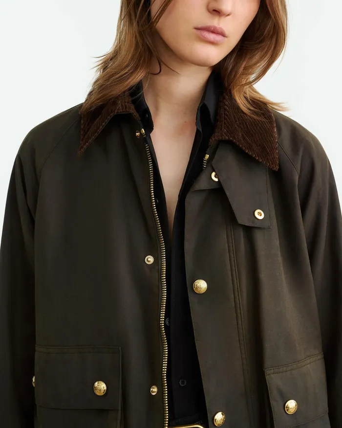 Women Jackets and Blazers Nili Lotan BRINLEY PARKA Dark Hunter Green