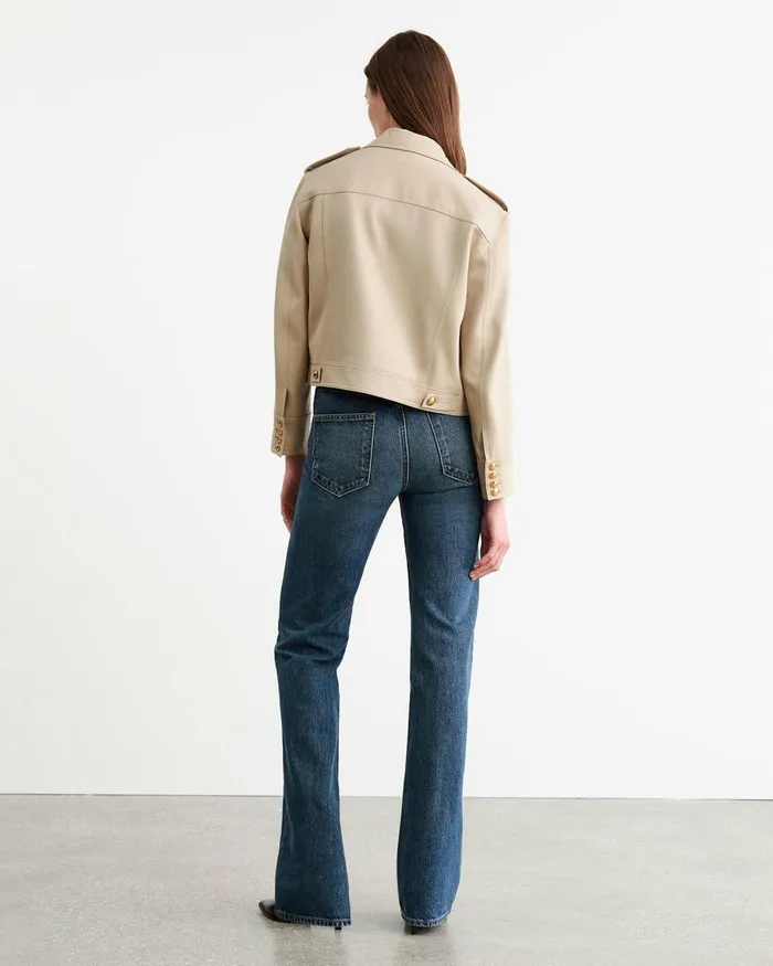 Women Jackets and Blazers Nili Lotan LISE JACKET Roosevelt Khaki
