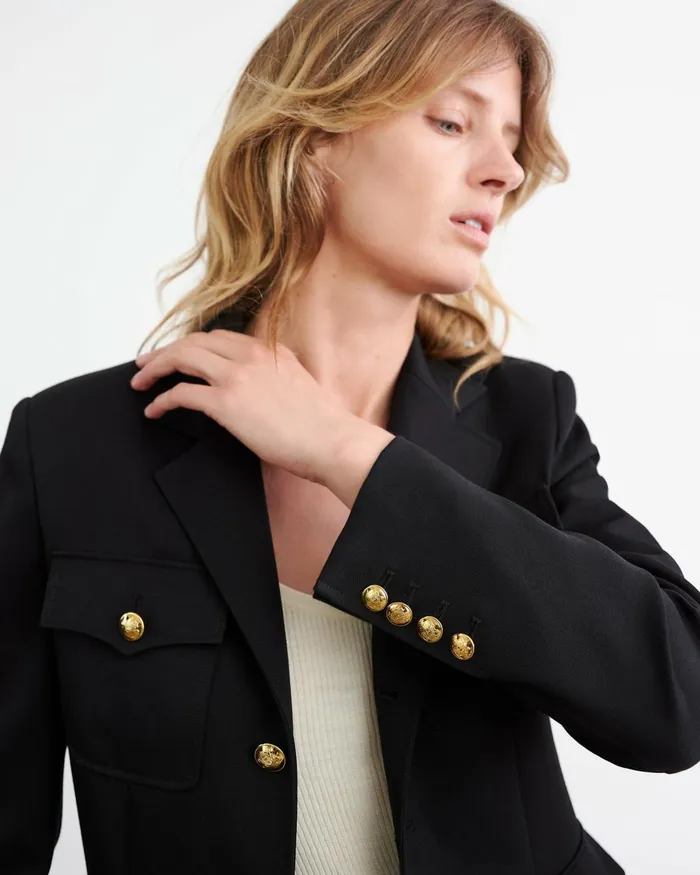 Women Jackets and Blazers Nili Lotan NELSON JACKET Black
