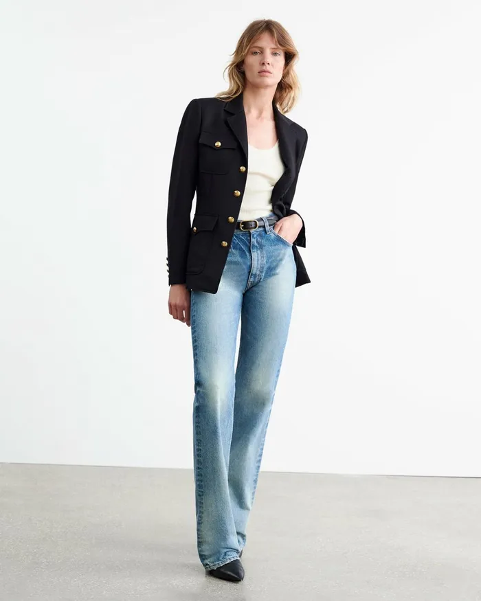 Women Jackets and Blazers Nili Lotan NELSON JACKET Black