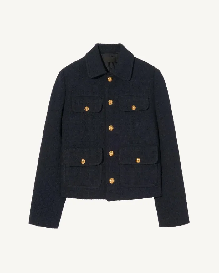 Women Jackets and Blazers Nili Lotan PAOLA JACKET Dark Navy
