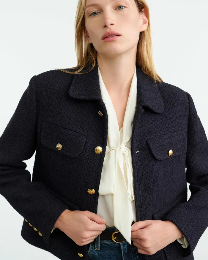 Women Jackets and Blazers Nili Lotan PAOLA JACKET Dark Navy