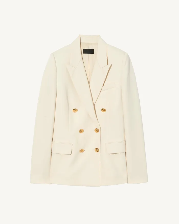 Women Jackets and Blazers Nili Lotan VIRA BLAZER Stone