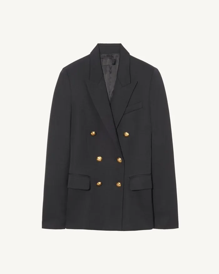Women Jackets and Blazers Nili Lotan VIRA BLAZER Stone