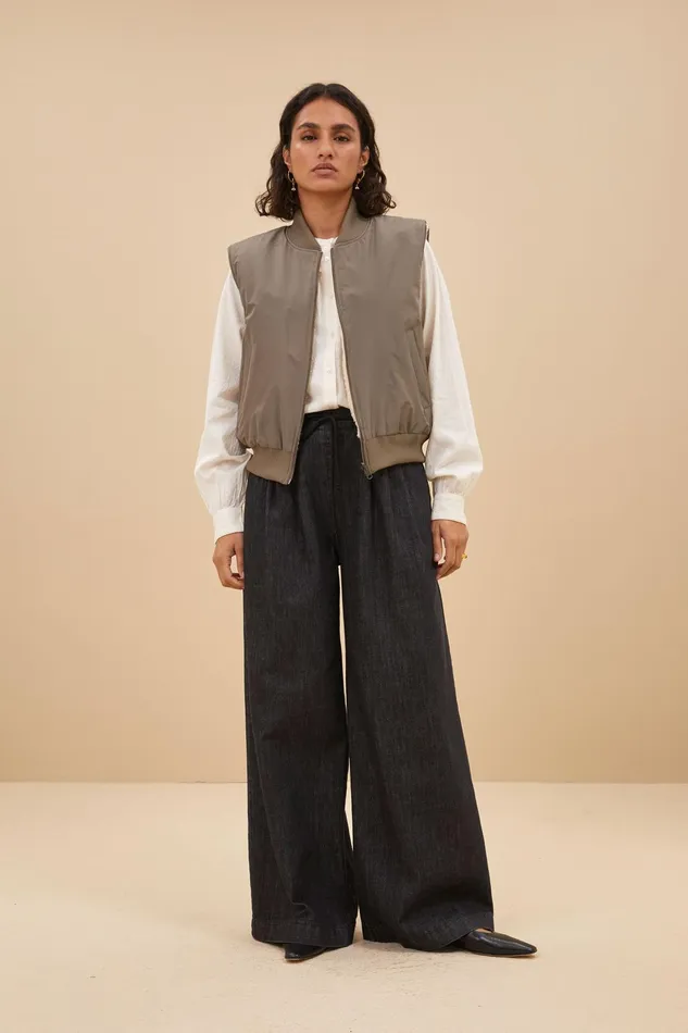 Women Jackets Bybar Aleksi Sleeveless Jacket Clay