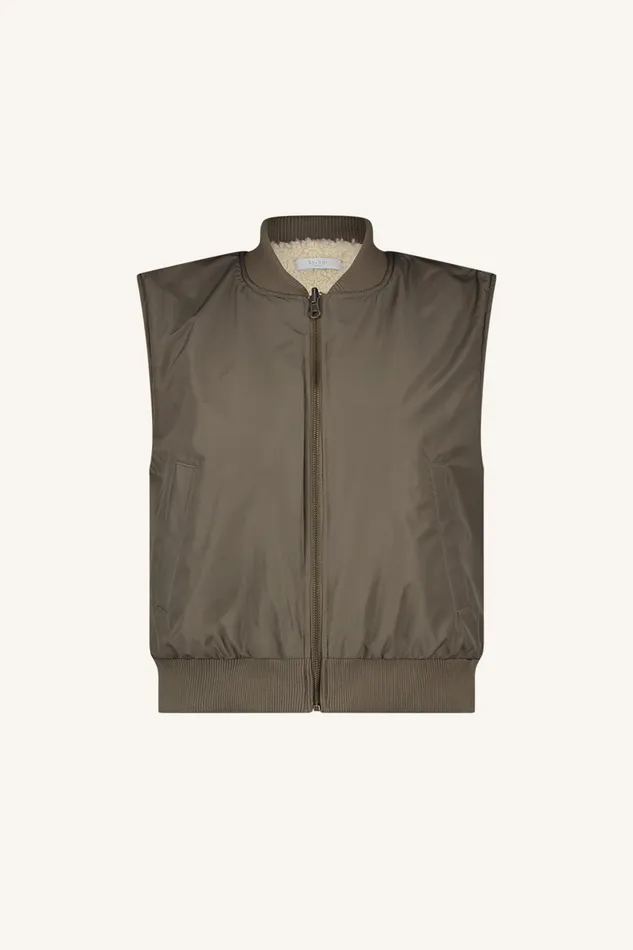 Women Jackets Bybar Aleksi Sleeveless Jacket Clay