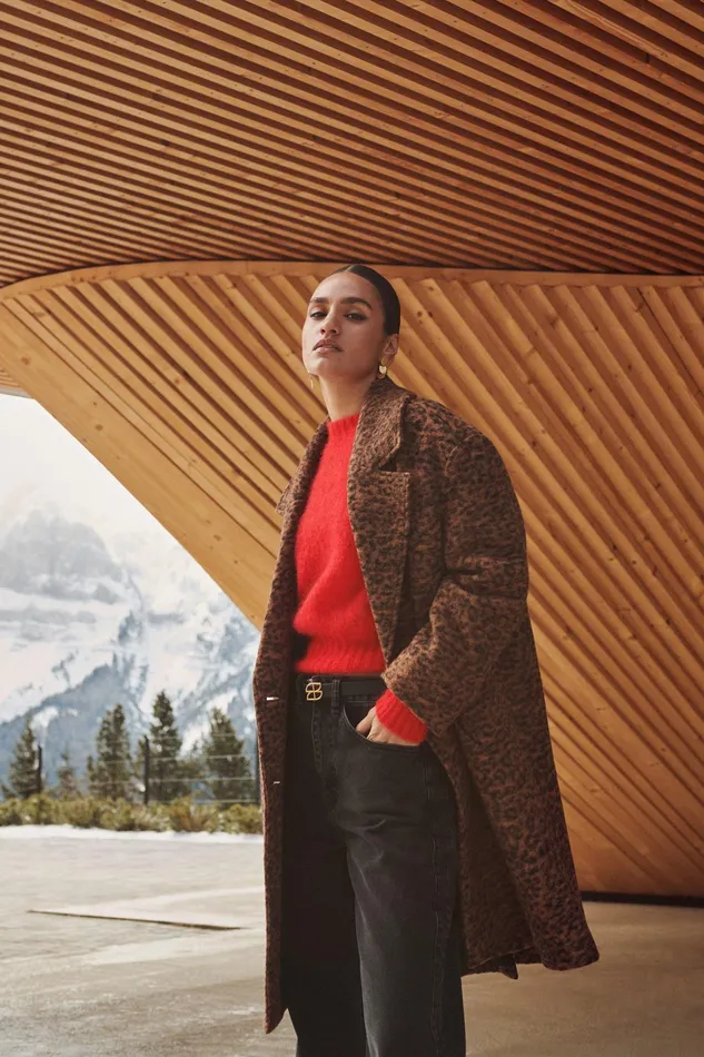 Women Jackets Bybar Dore Leo Coat Leopard