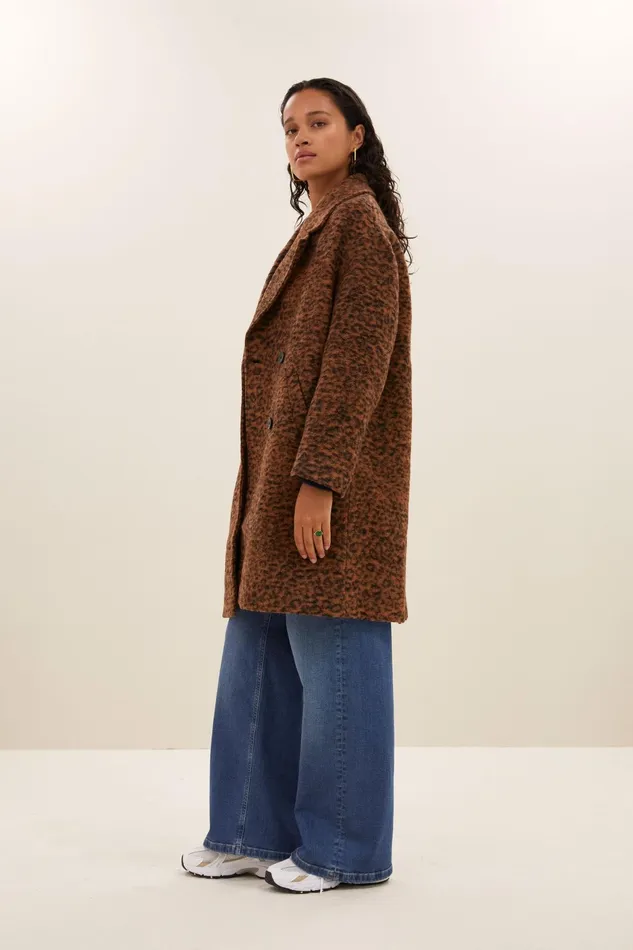 Women Jackets Bybar Dore Leo Coat Leopard