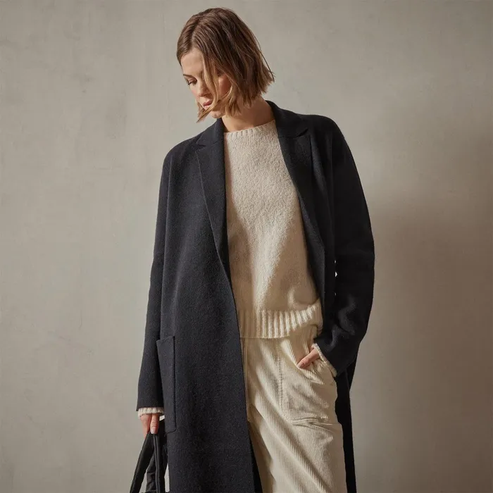 Women JacketsOuterwear James Perse Belted Cashmere Coat Black