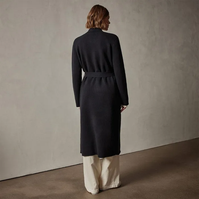Women JacketsOuterwear James Perse Belted Cashmere Coat Black