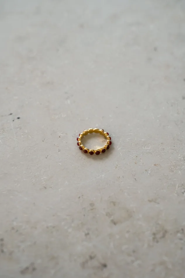 Women Jewellery Bybar Noah Ring Candy Red