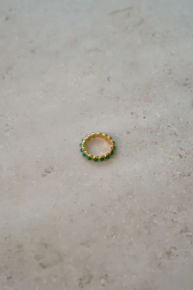 Women Jewellery Bybar Noah Ring Emerald