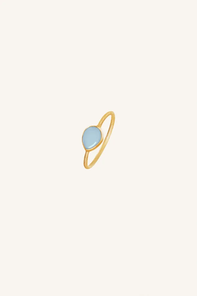 Women Jewellery Bybar PD MINIMAL RING Light Blue