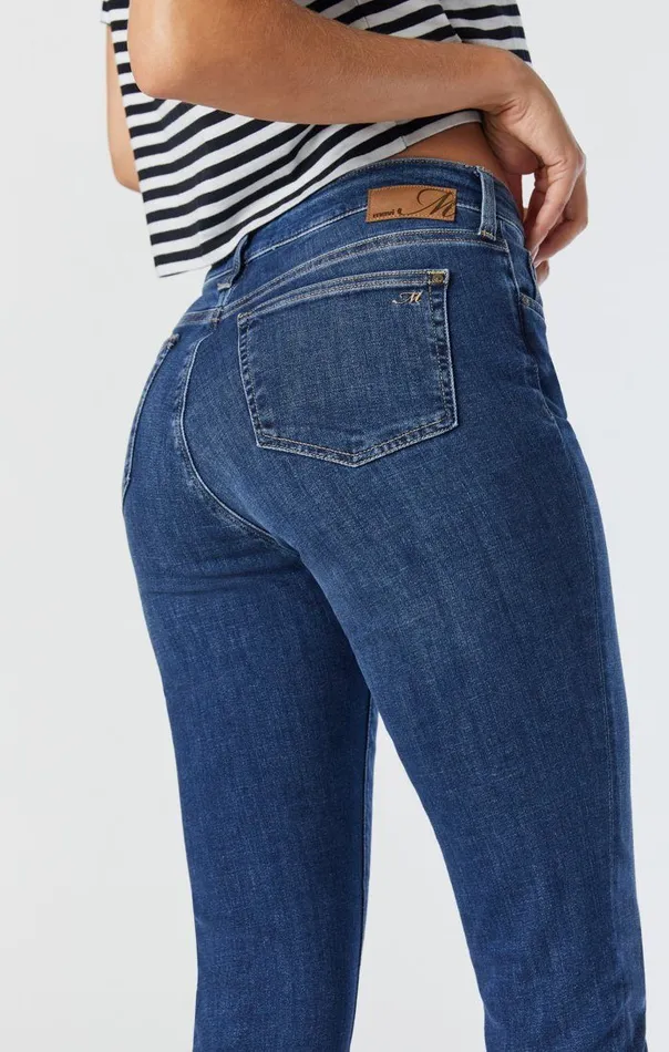 Women Kathleen Slim Boyfriend Jeans In Mid Feather Blue Mavi Jeans Denim Women Kathleen Slim Boyfriend Jeans In Mid Feather Blue Mavi Jeans Denim