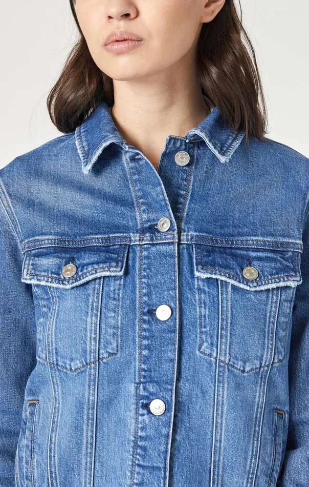 Women Katy Jacket In Dark Recycled Blue Mavi Jeans Jackets Women Katy Jacket In Dark Recycled Blue Mavi Jeans Jackets