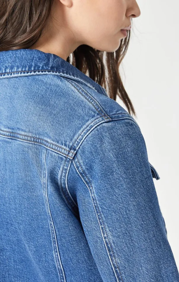 Women Katy Jacket In Dark Recycled Blue Mavi Jeans Jackets Women Katy Jacket In Dark Recycled Blue Mavi Jeans Jackets