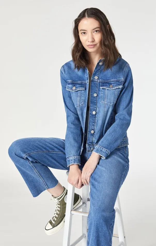 Women Katy Jacket In Dark Recycled Blue Mavi Jeans Jackets Women Katy Jacket In Dark Recycled Blue Mavi Jeans Jackets