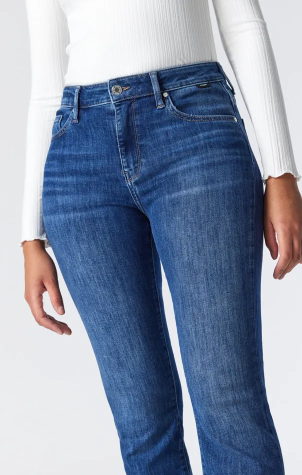 Women Kendra Straight Leg Jeans In Dark Brushed Feather Blue Mavi Jeans Denim Women Kendra Straight Leg Jeans In Dark Brushed Feather Blue Mavi Jeans Denim