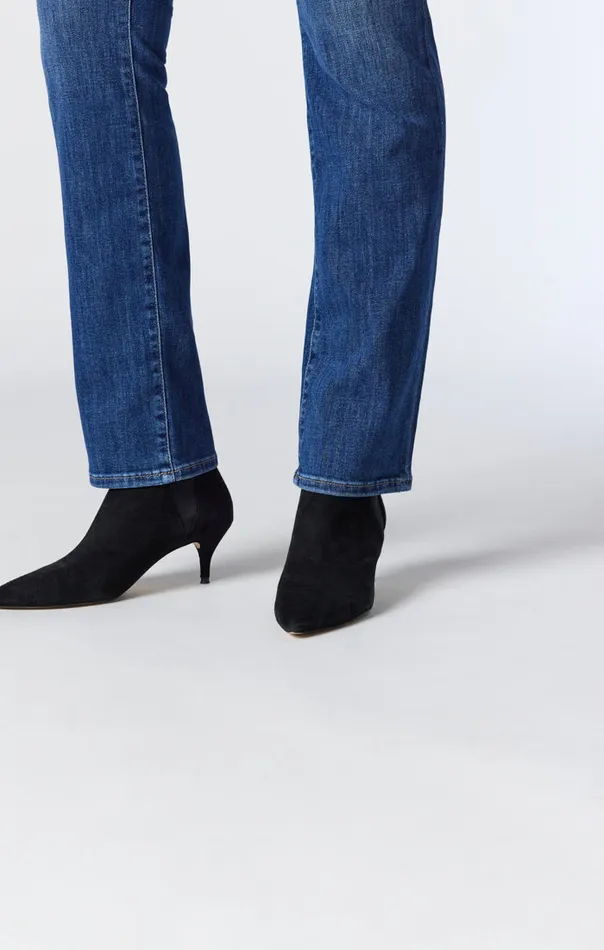 Women Kendra Straight Leg Jeans In Dark Brushed Feather Blue Mavi Jeans Denim Women Kendra Straight Leg Jeans In Dark Brushed Feather Blue Mavi Jeans Denim