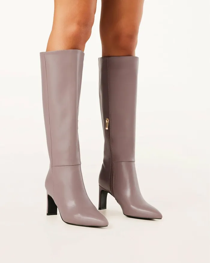 Women Knee High Boots Billini ANTOINETTE 8211 MAUVEBoots