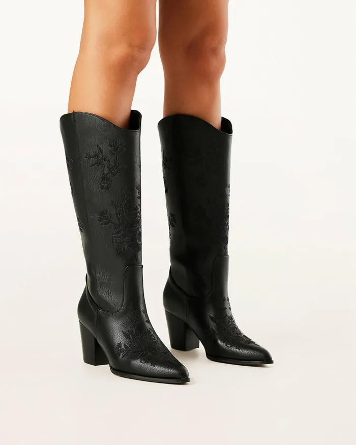 Women Knee High Boots Billini CLEMENTINE 8211 BLACKBoots