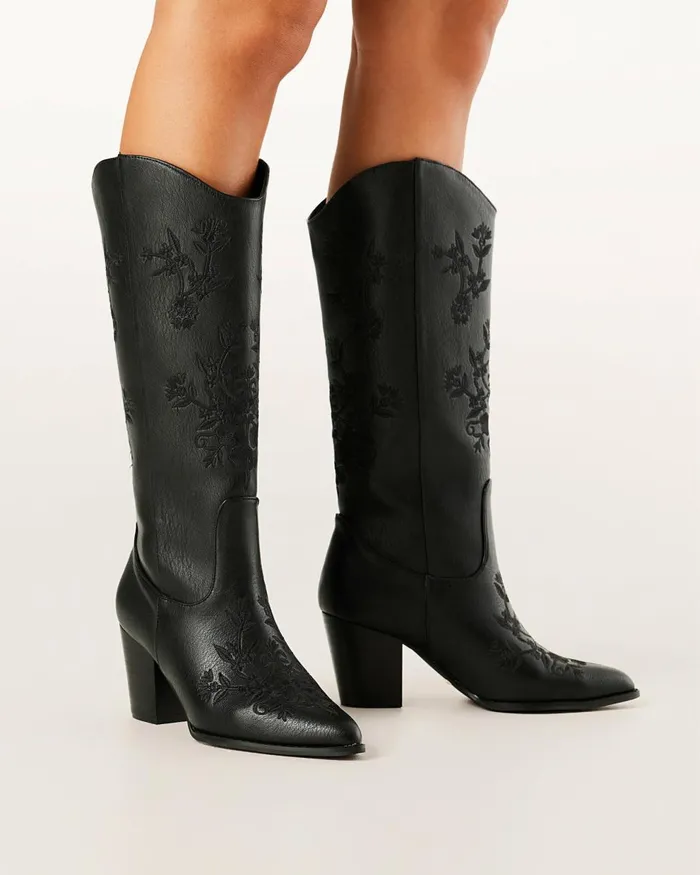 Women Knee High Boots Billini CLEMENTINE 8211 BLACKBoots
