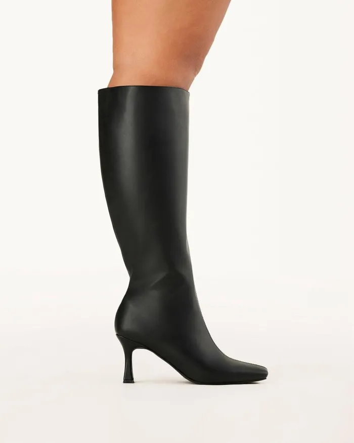 Women Knee High Boots Billini CORBIN CURVE 8211 BLACK