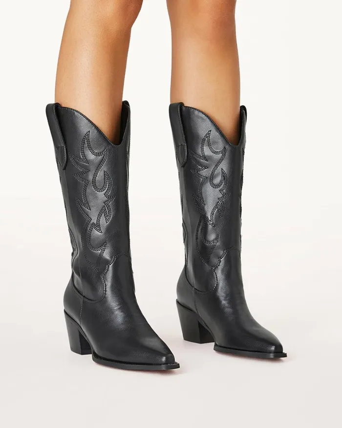 Women Knee High Boots Billini DANARO 8211 BLACK