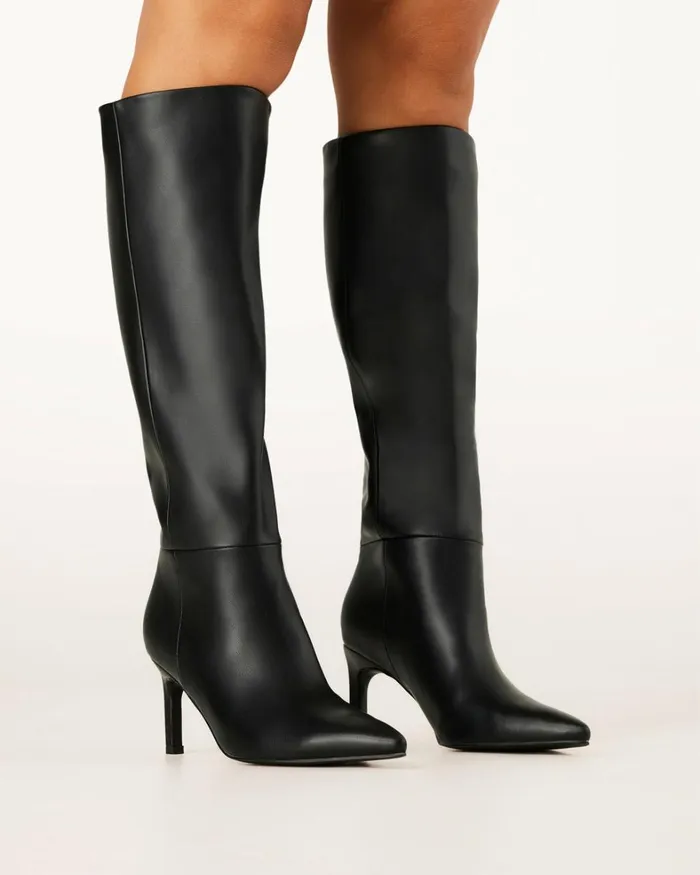 Women Knee High Boots Billini HARLEN 8211 BLACK