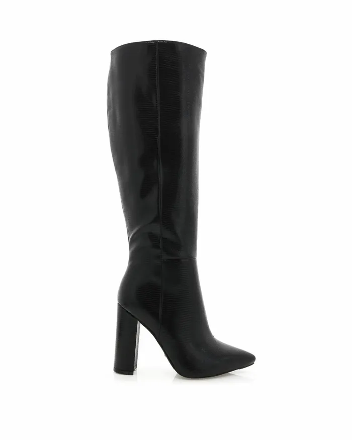 Women Knee High Boots Billini MILLA 8211 BLACK SCALE